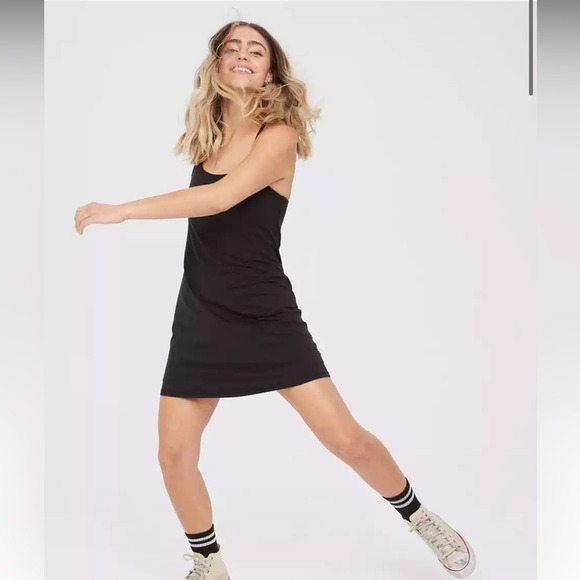 aerie Dresses Aerie Offline Cute Black Tennis Dress Poshmark